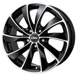 Rial RIAL LUGANO 7.5X16 5/110 ET38 d65.1 /diamond-black front polished/ OPEL [LU75638O13-1] |  LU75638O131