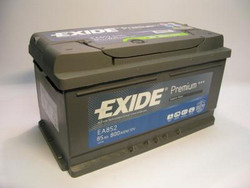 Аккумуляторная батарея Exide 85 А/ч, 800 А | Артикул EA852