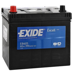 Аккумуляторная батарея Exide 60 А/ч, 390 А | Артикул EB605