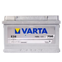 Аккумуляторная батарея Varta 74 А/ч, 750 А | Артикул 574402075
