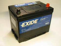 Аккумуляторная батарея Exide 70 А/ч, 540 А | Артикул EB704