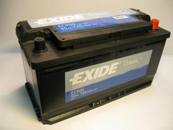 Аккумуляторная батарея Exide 90 А/ч, 720 А | Артикул EC900