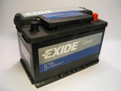 Аккумуляторная батарея Exide 70 А/ч, 640 А | Артикул EC700