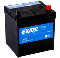 Аккумуляторная батарея Exide 50 А/ч, 360 А | Артикул EB504