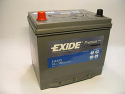 Аккумуляторная батарея Exide 65 А/ч, 580 А | Артикул EA655