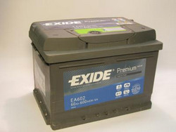 Аккумуляторная батарея Exide 60 А/ч, 600 А | Артикул EA602