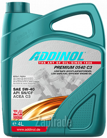 Купить моторное масло Addinol Premium 0540 C3,  в интернет-магазине в Ханты-Мансийске