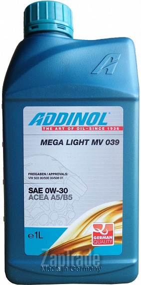 Купить моторное масло Addinol Mega Light MV 039,  в интернет-магазине в Ханты-Мансийске