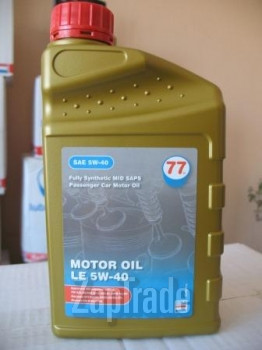 Купить моторное масло 77lubricants MOTOR OIL LE 5w-40,  в интернет-магазине в Ханты-Мансийске